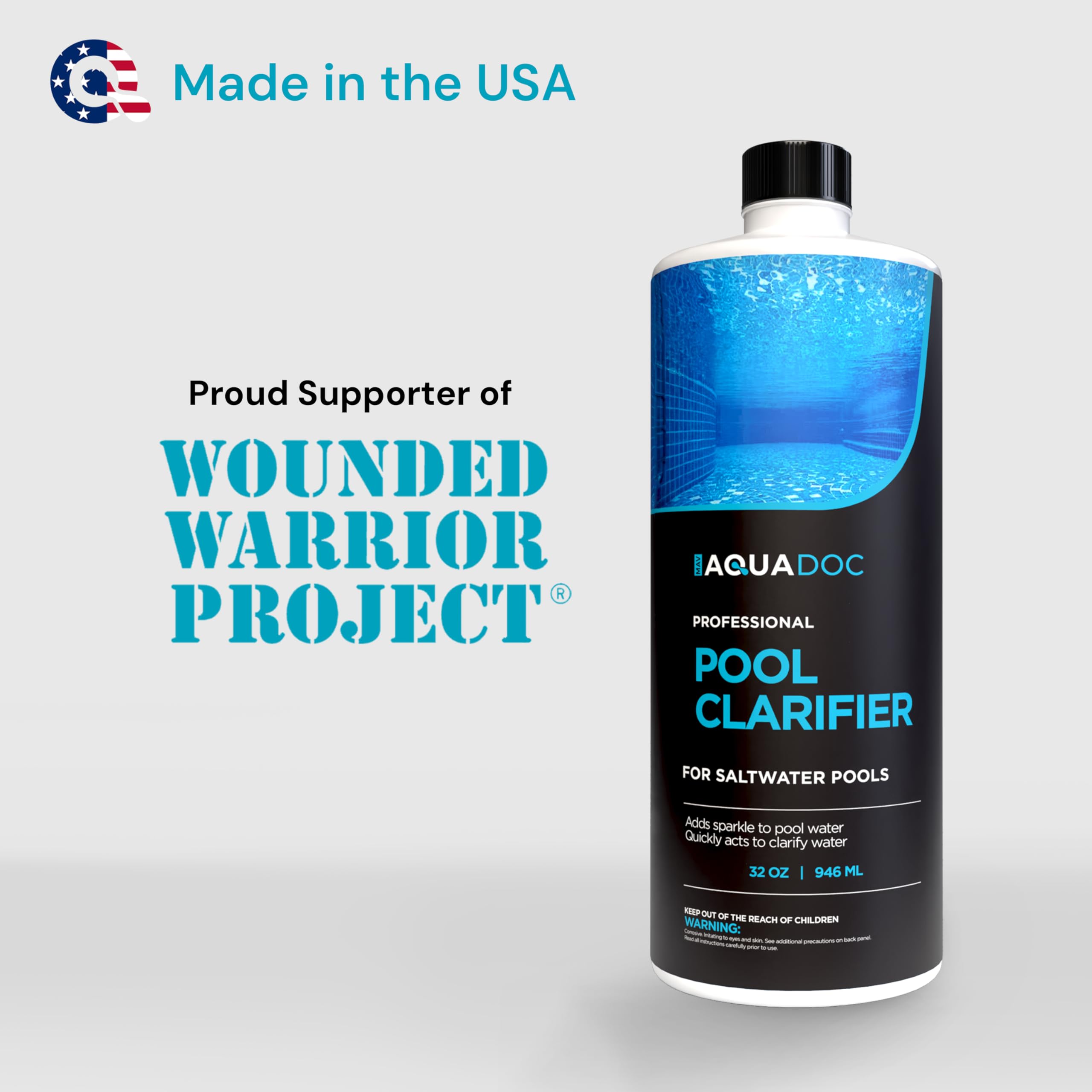 MAV AquaDoc pool surface clear close-up hints sparkling water and better visibility.