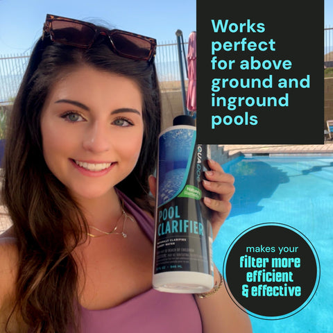 Pouring MAV AquaDoc clarifier demonstrates quick application for clarity