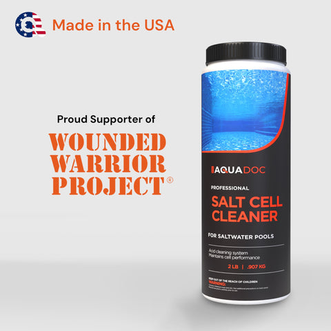 MAV AquaDoc 2lb bottle provides convenient salt cell cleaning for regular upkeep
