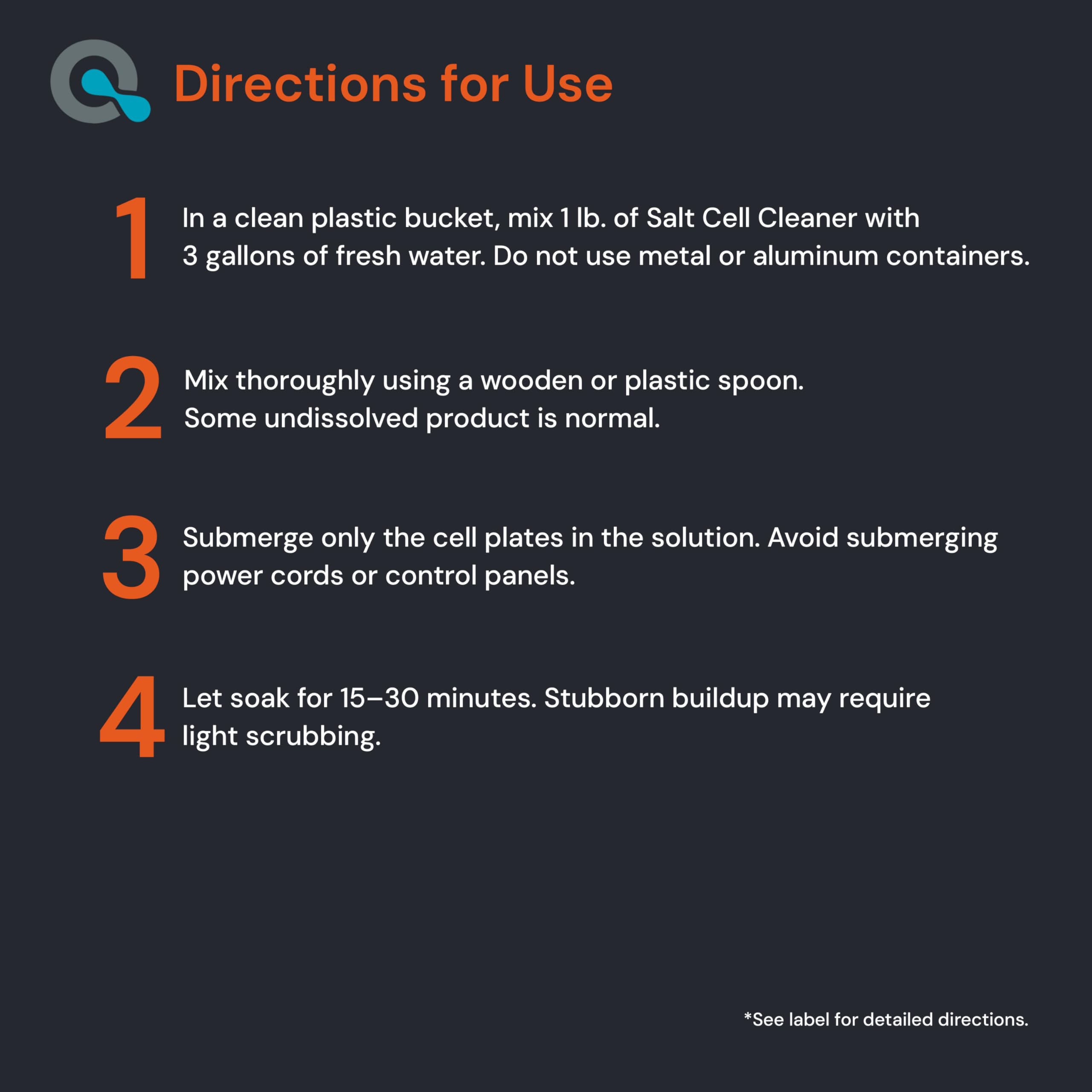 MAV AquaDoc salt cell cleaner soak steps guiding routine maintenance