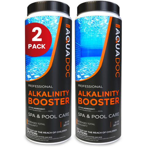 MAV AquaDoc Spa Alkalinity Increaser 32oz bottle promotes stable hot tub balance.