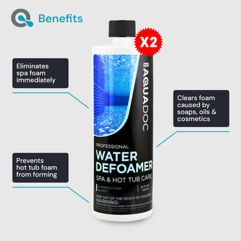 MAV AquaDoc two-pack packaging for convenient spa maintenance.