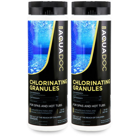 MAV AquaDoc spa chlorine supports balanced water chemistry for comfortable soaks.