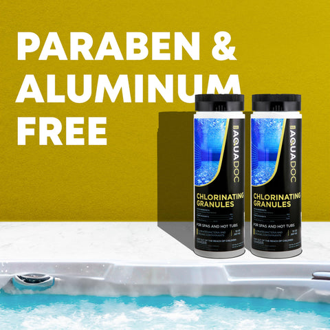 MAV AquaDoc quick-dissolution granules deliver fast spa sanitizing results.