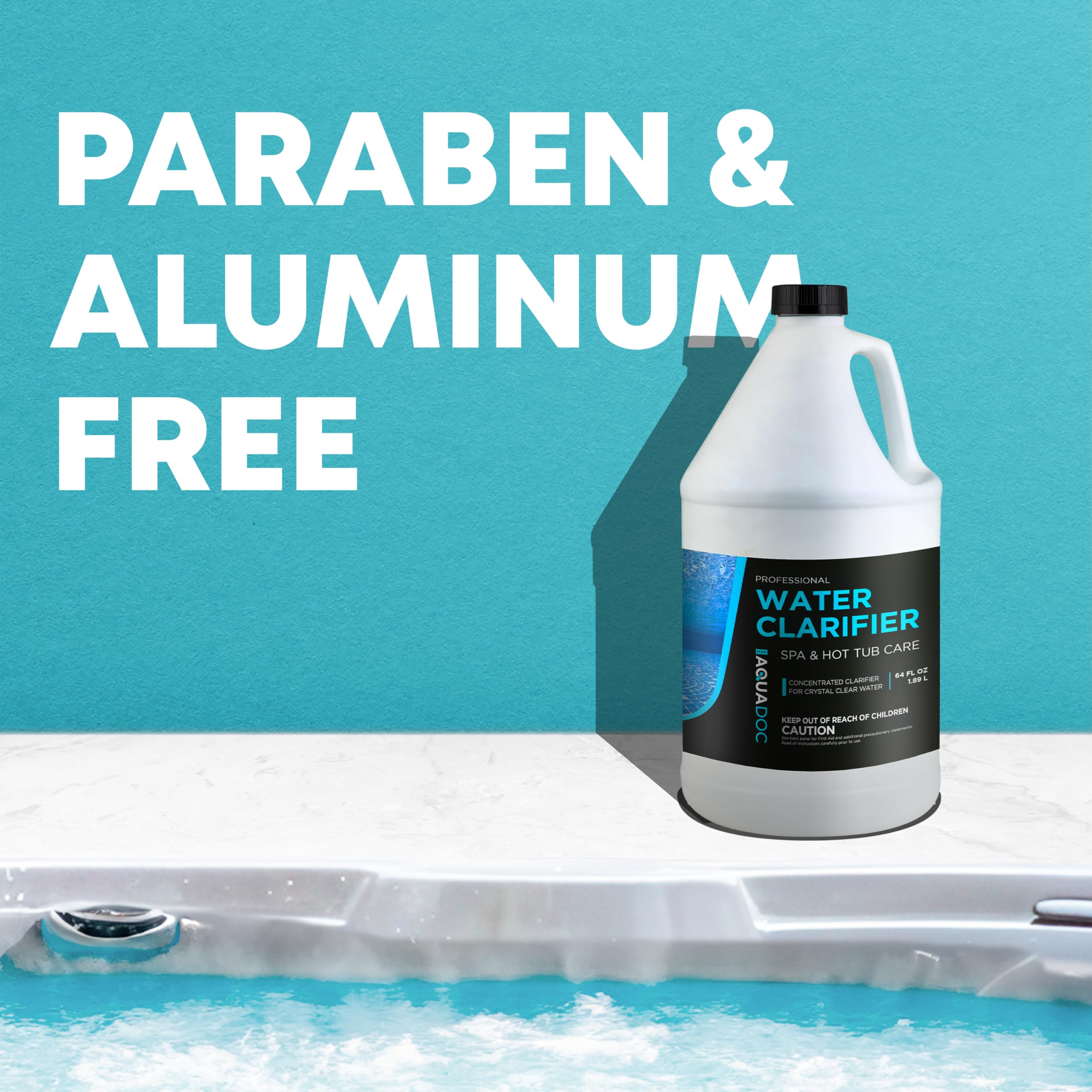 MAV AquaDoc Spa Clarifier attracts micro dirt particles for clarity