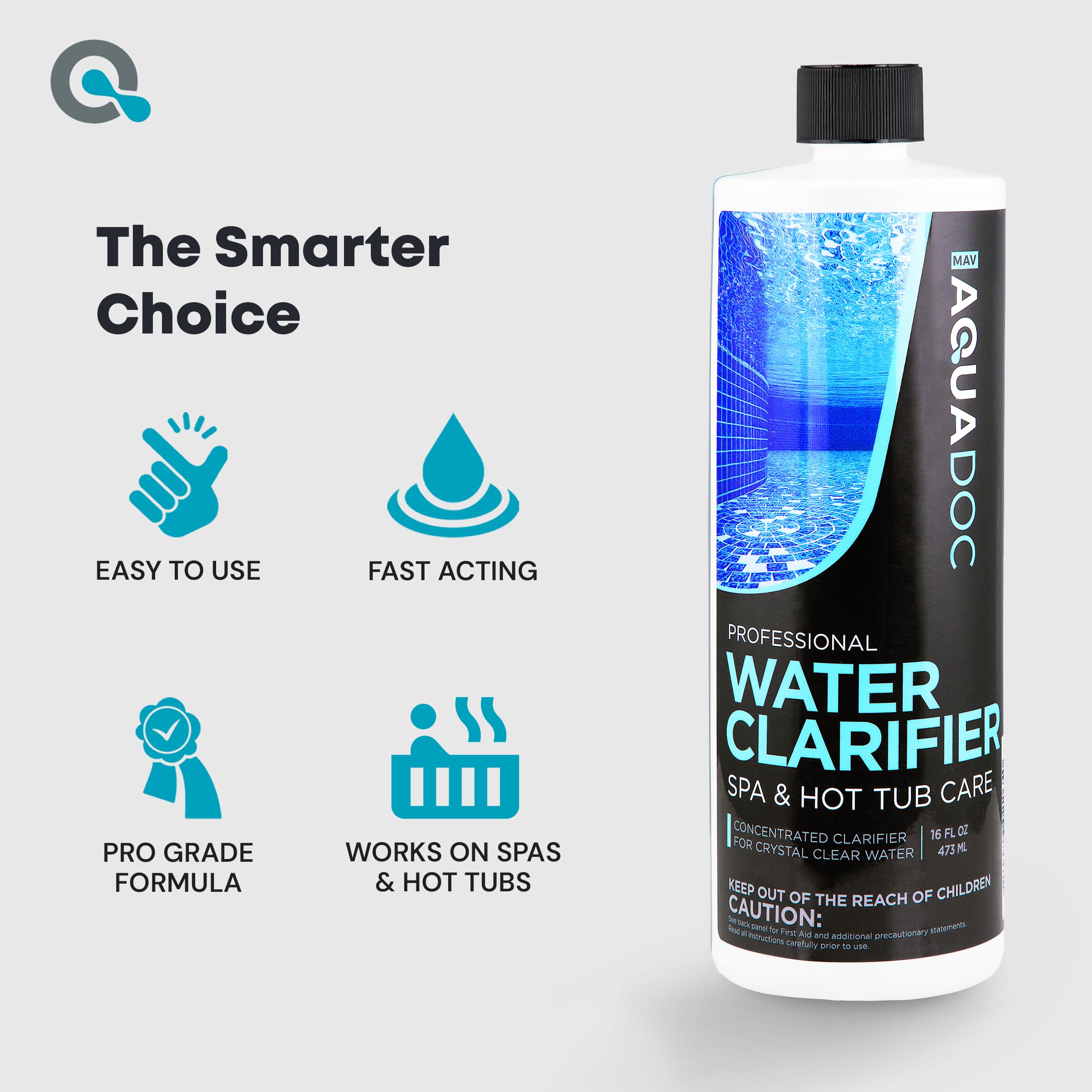 MAV AquaDoc Spa Clarifier fast acting works with jets or blower.