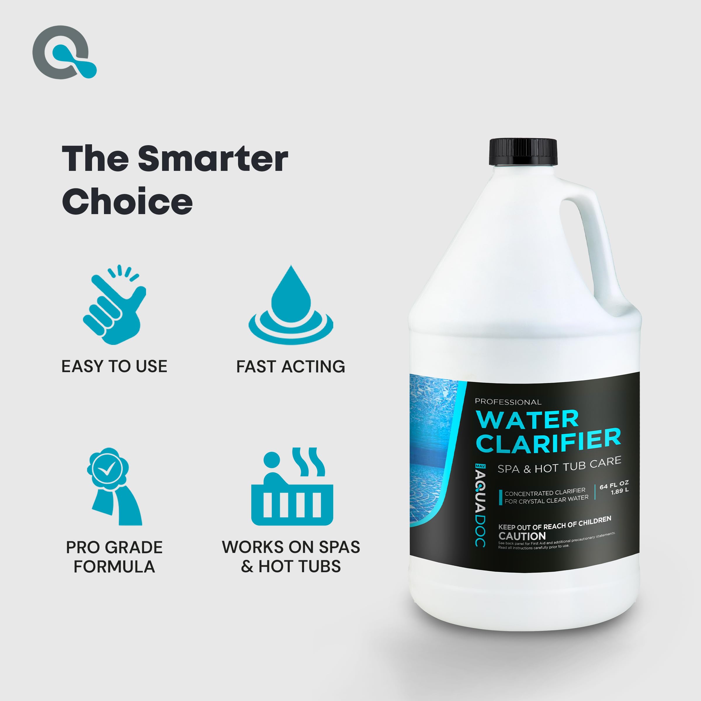 MAV AquaDoc Spa Clarifier USA-made packaging for reliable spa care