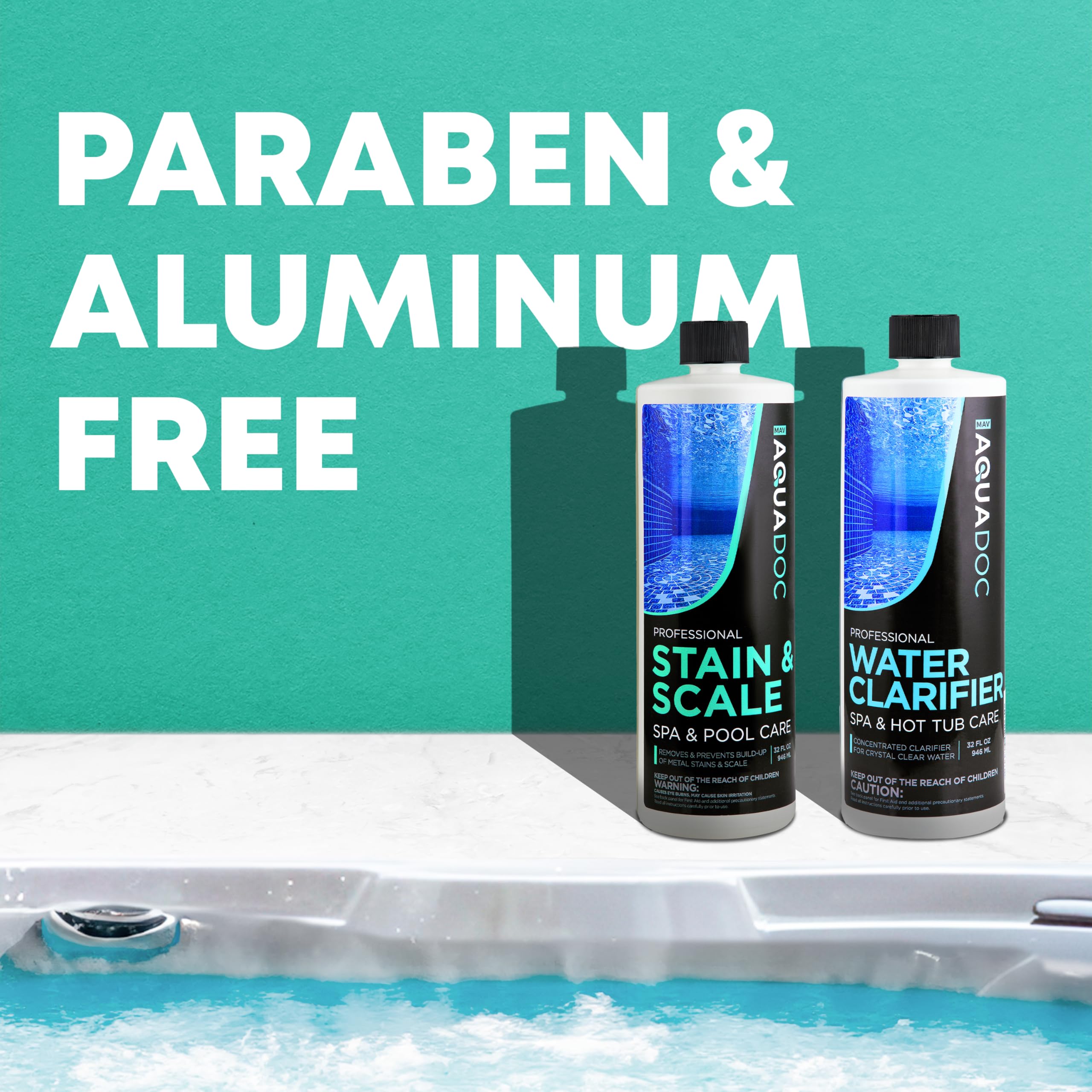 MAV AquaDoc Spa Kit usage steps for easy maintenance routine