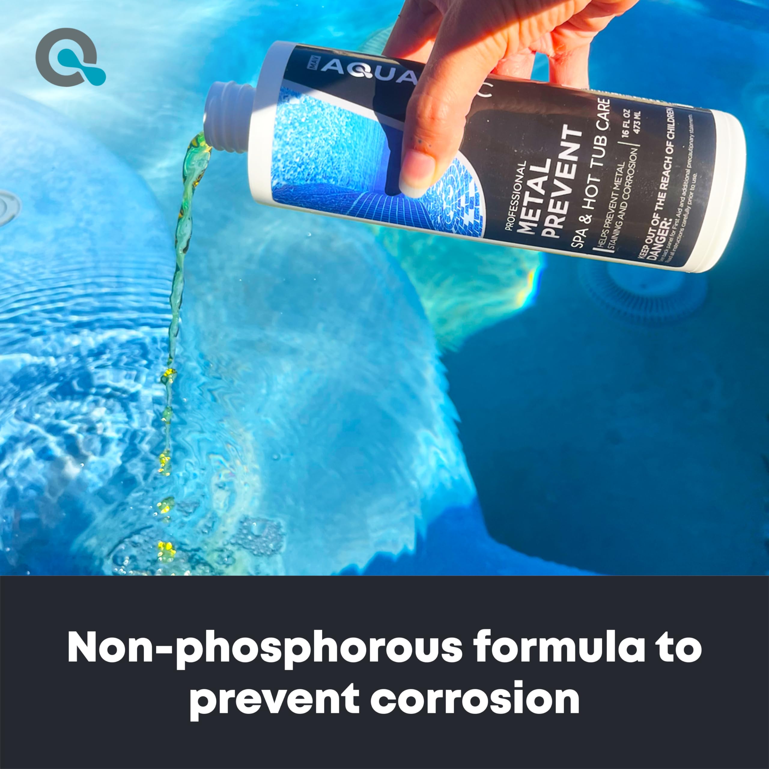 MAV AquaDoc spa metal control pour demonstrates easy pre-fill application