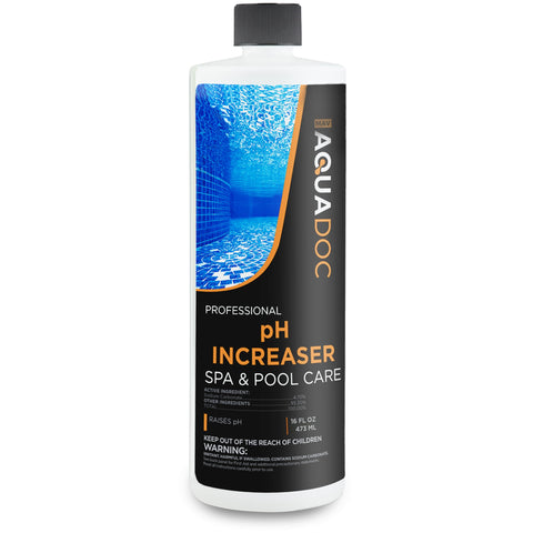 Cozy hot tub scene with balanced water using pH Up.