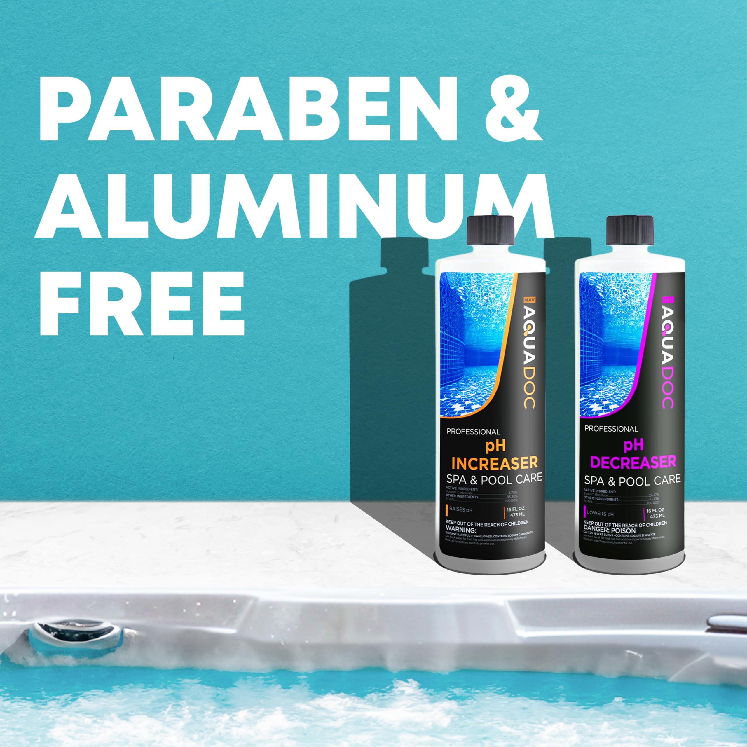 USA-made AquaDoc packaging proudly signals quality.