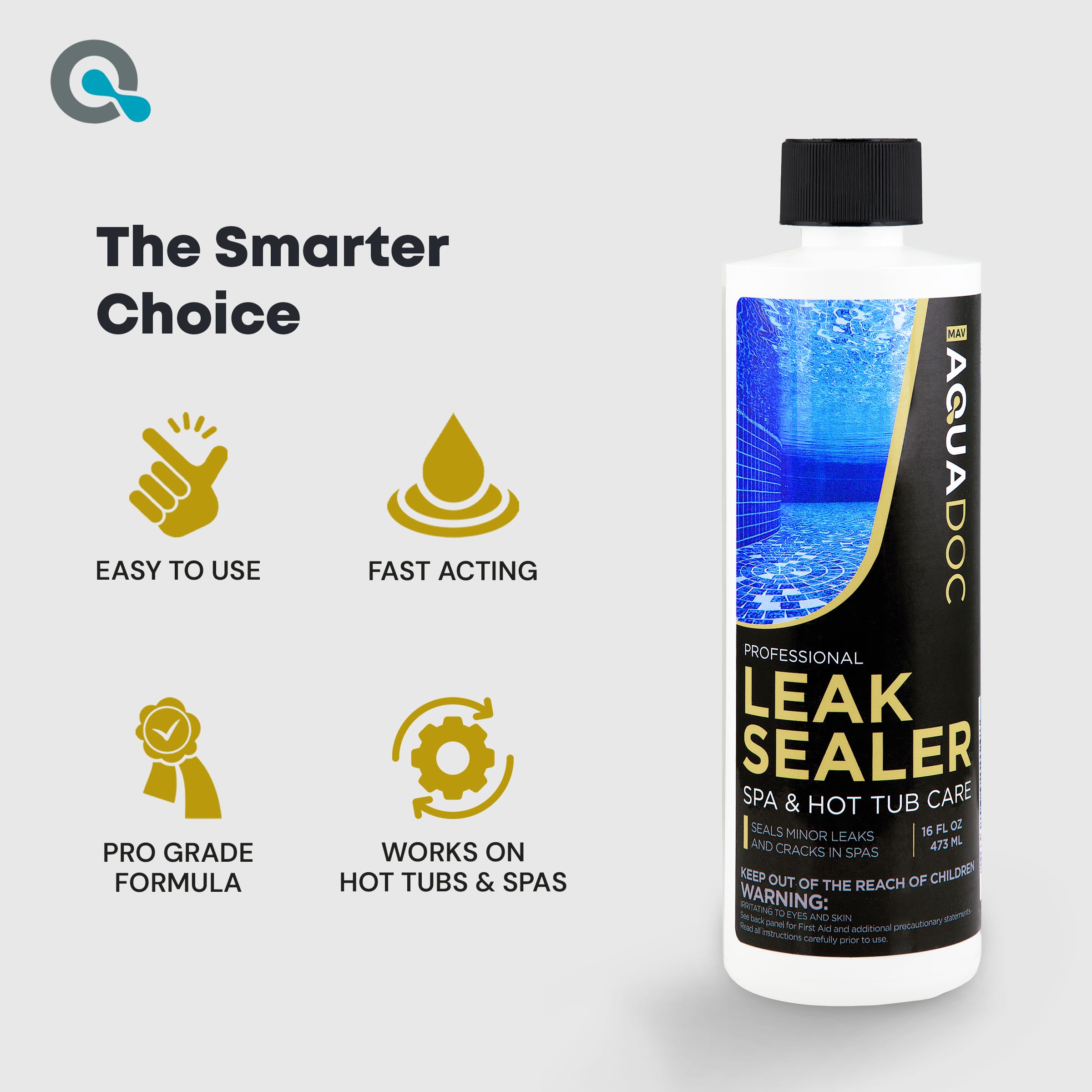 AquaDoc spa setting after repair showing calm, safe water.