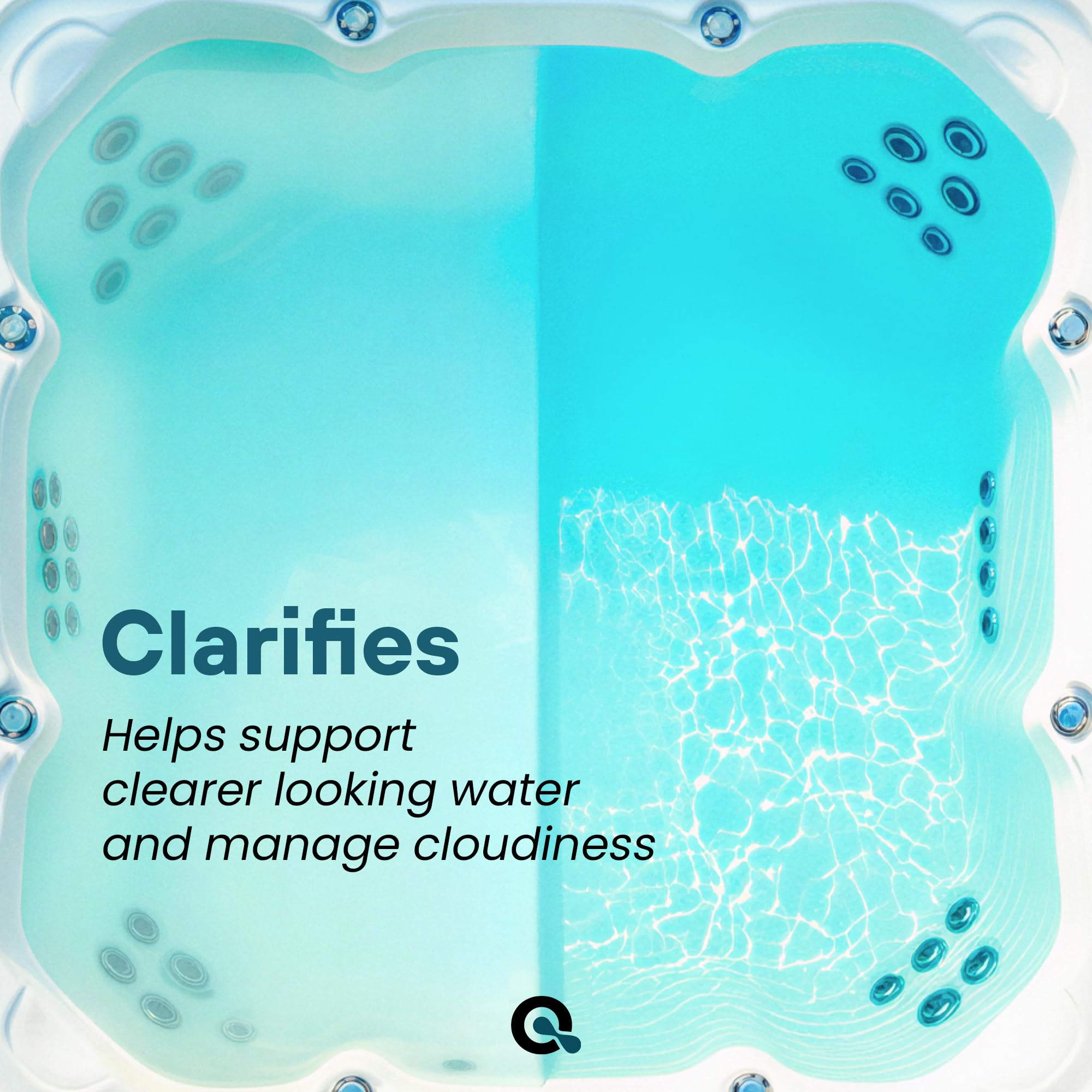 MAV AquaDoc spa water clarity shot hints at brighter, inviting water.