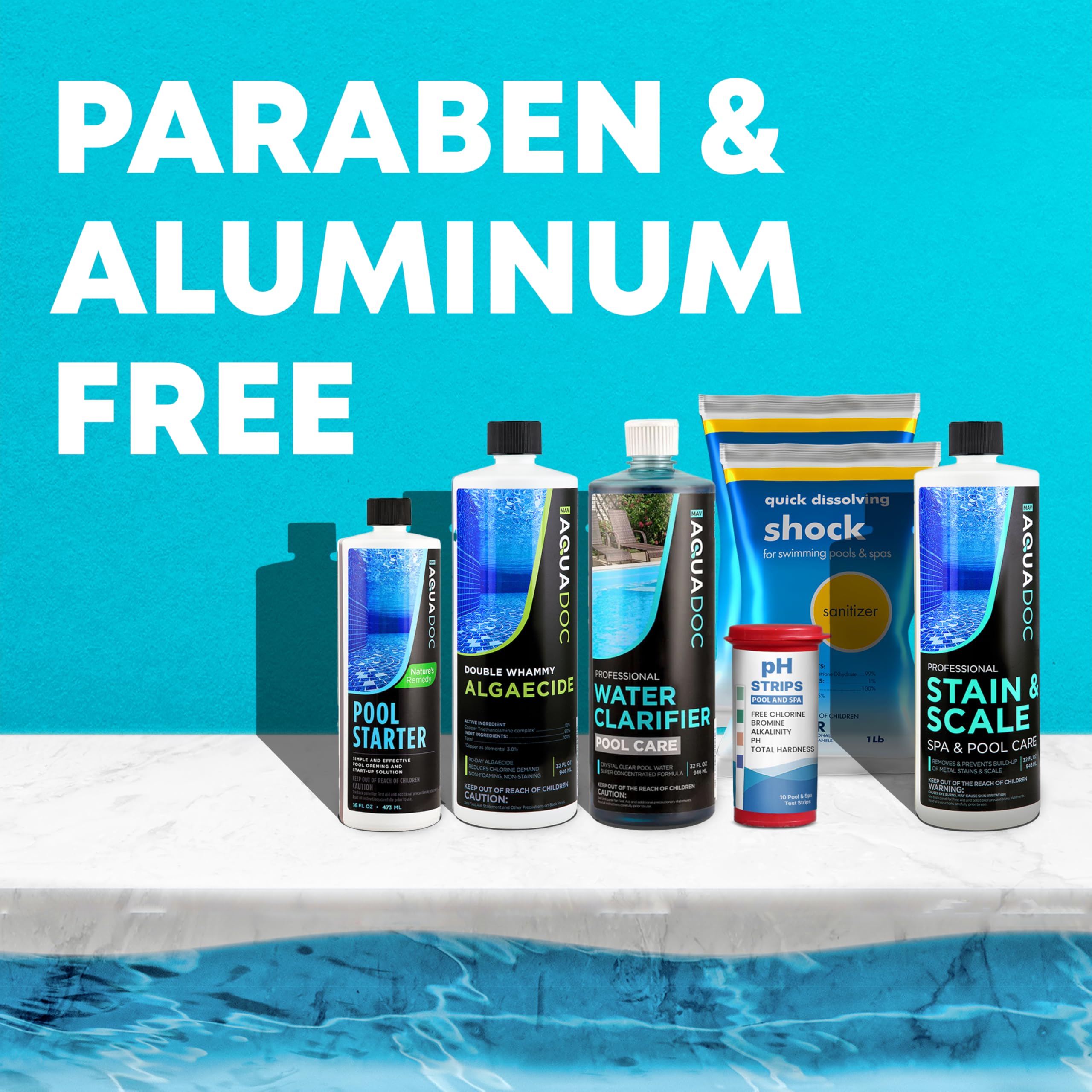 MAV AquaDoc stain and scale remover tackles metals buildup.