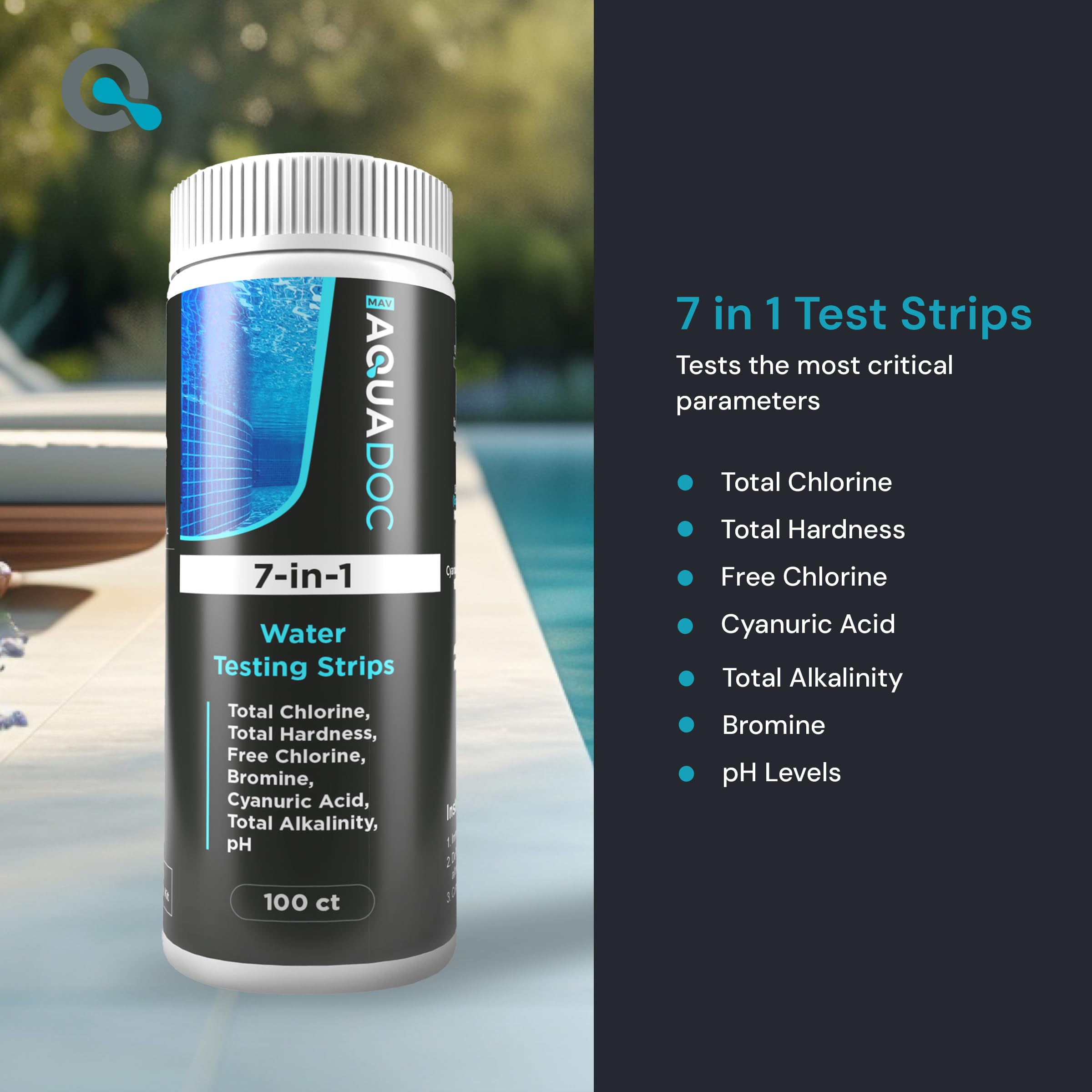 MAV AquaDoc strip dipping action showing easy on-site water testing