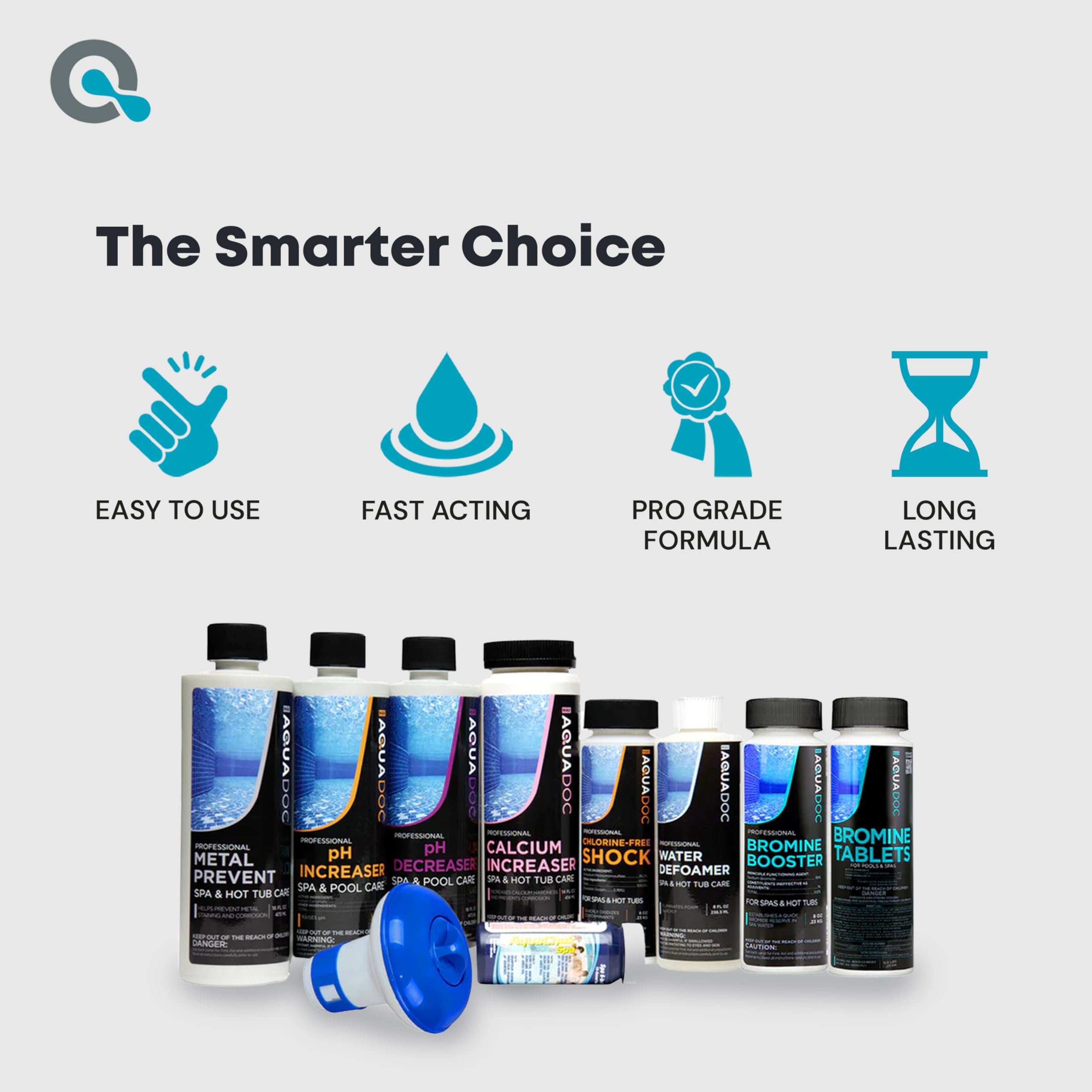 MAV Aquadoc test strips and floater for easy testing.