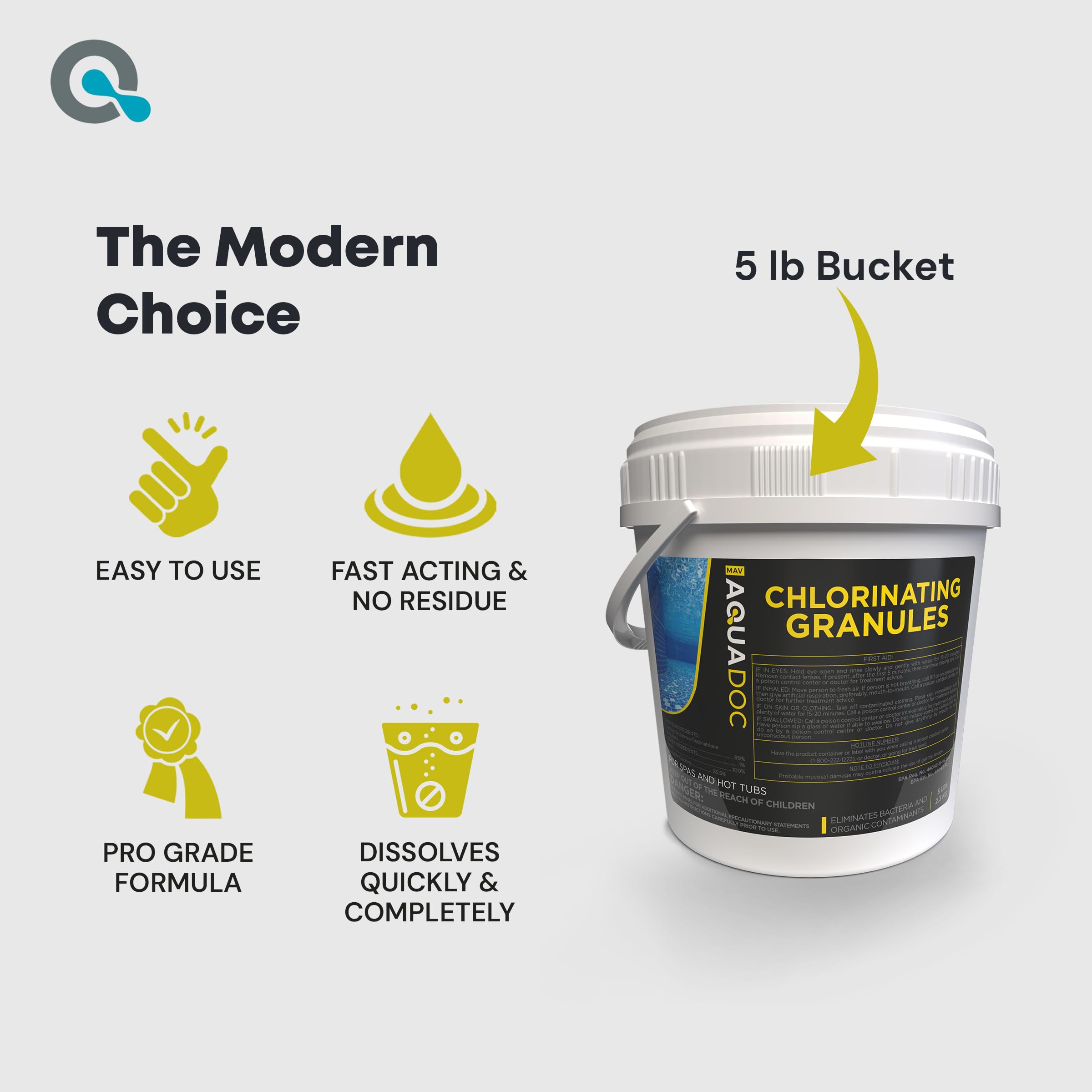USA-made AquaDoc spa chemicals for reliable hot tub care