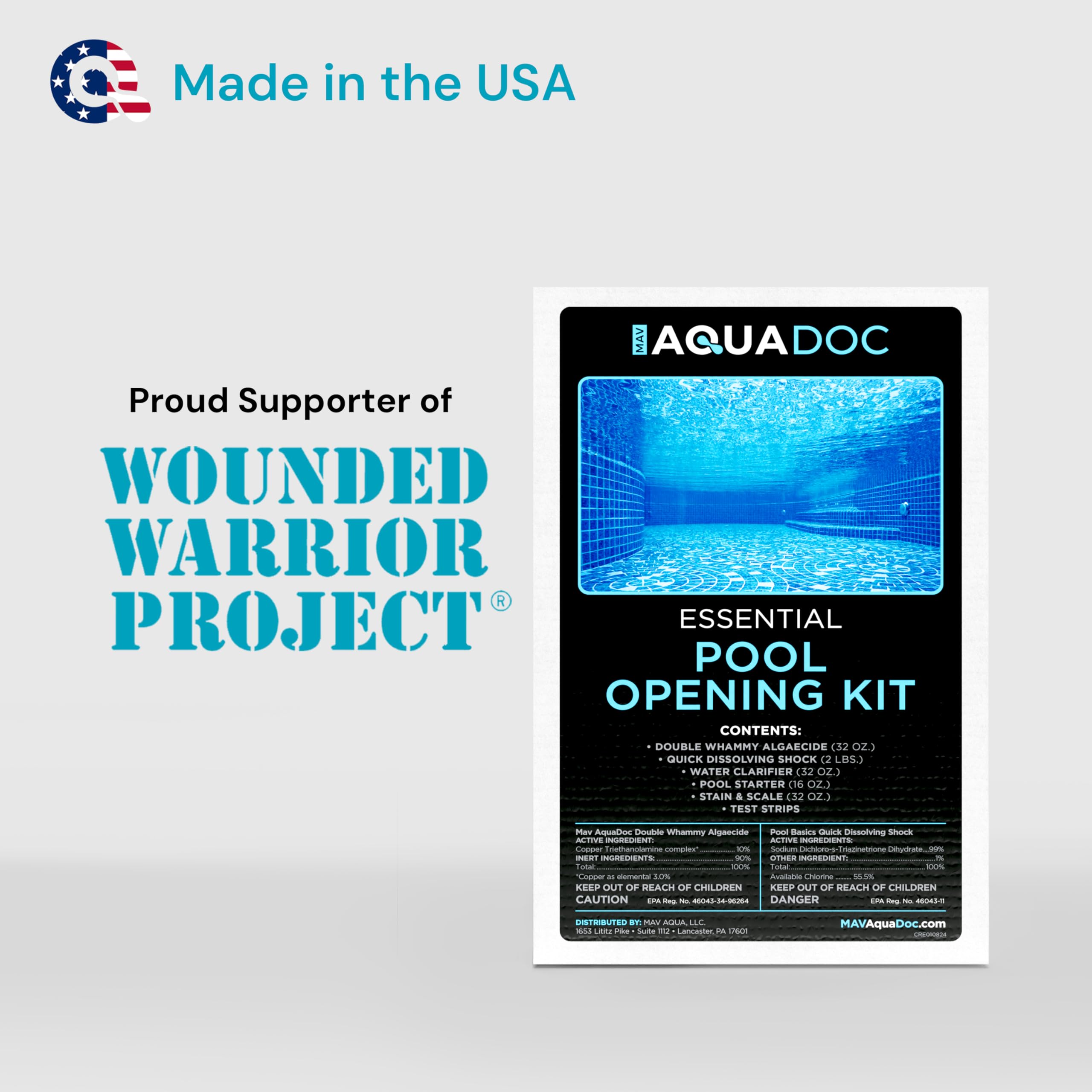 MAV AquaDoc water clarifier rapidly improves crystal clarity.