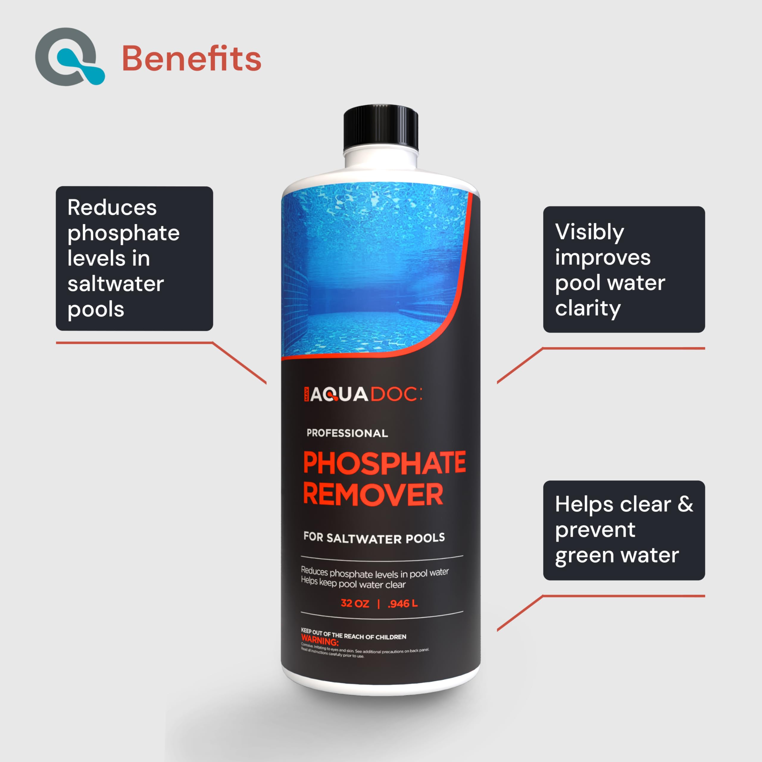 MAV AquaDoc water clarity phosphate remover helps reduce nutrients that discolor water.