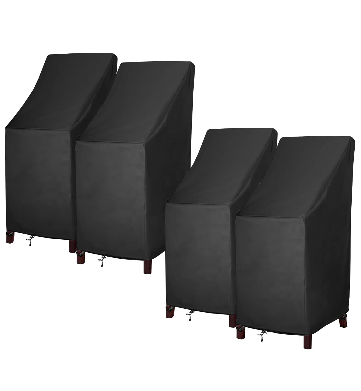 Mavincher stackable chair cover front view protects up to six chairs