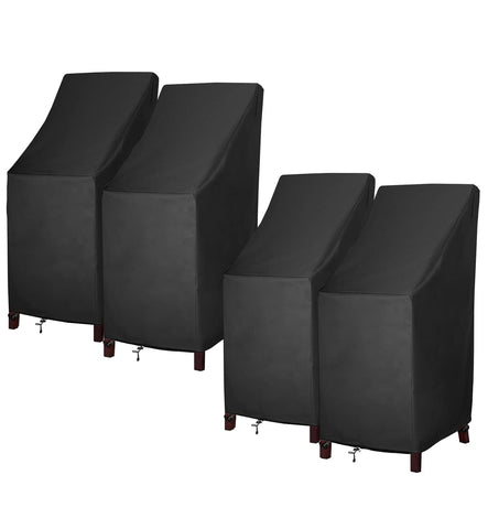 Mavincher stackable chair cover front view protects up to six chairs
