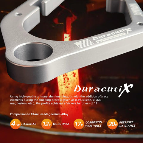 Mavnai DuracutiX holds chainsaw inside the hook for quick access