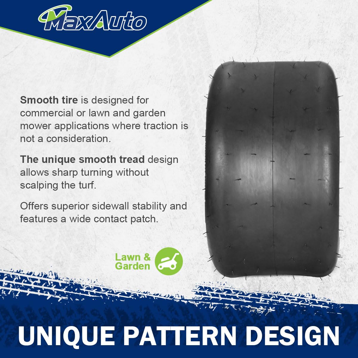 MaxAuto 13x6.50-6 pack of two tires ready for replacement