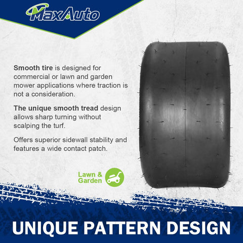 MaxAuto 13x6.50-6 pack of two tires ready for replacement