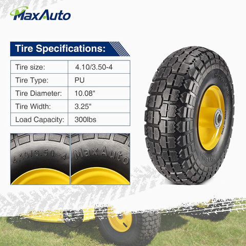 MaxAuto flat-free tire tread close-up highlighting strong grip
