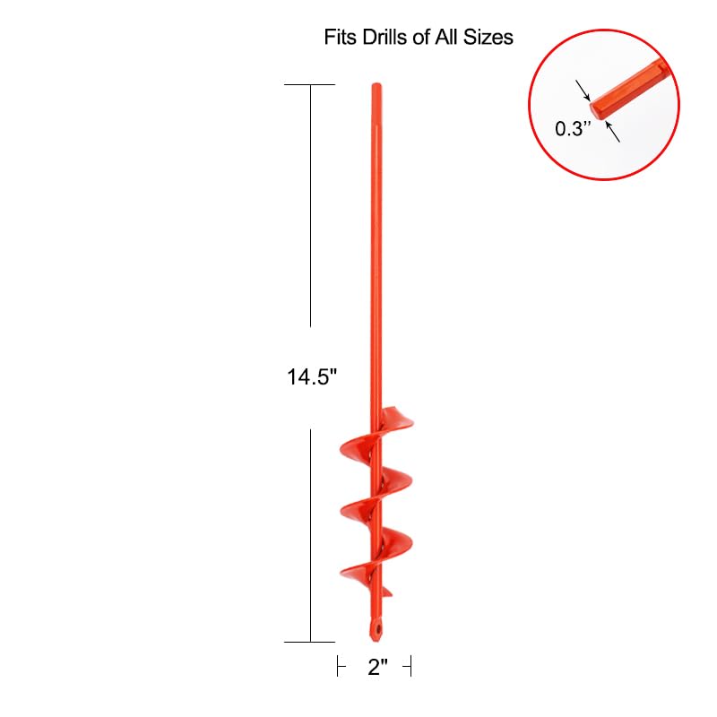 MAXCCINO auger drill bit for post holes – effortless garden post installation.
