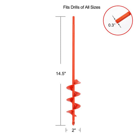 MAXCCINO auger drill bit for post holes – effortless garden post installation.