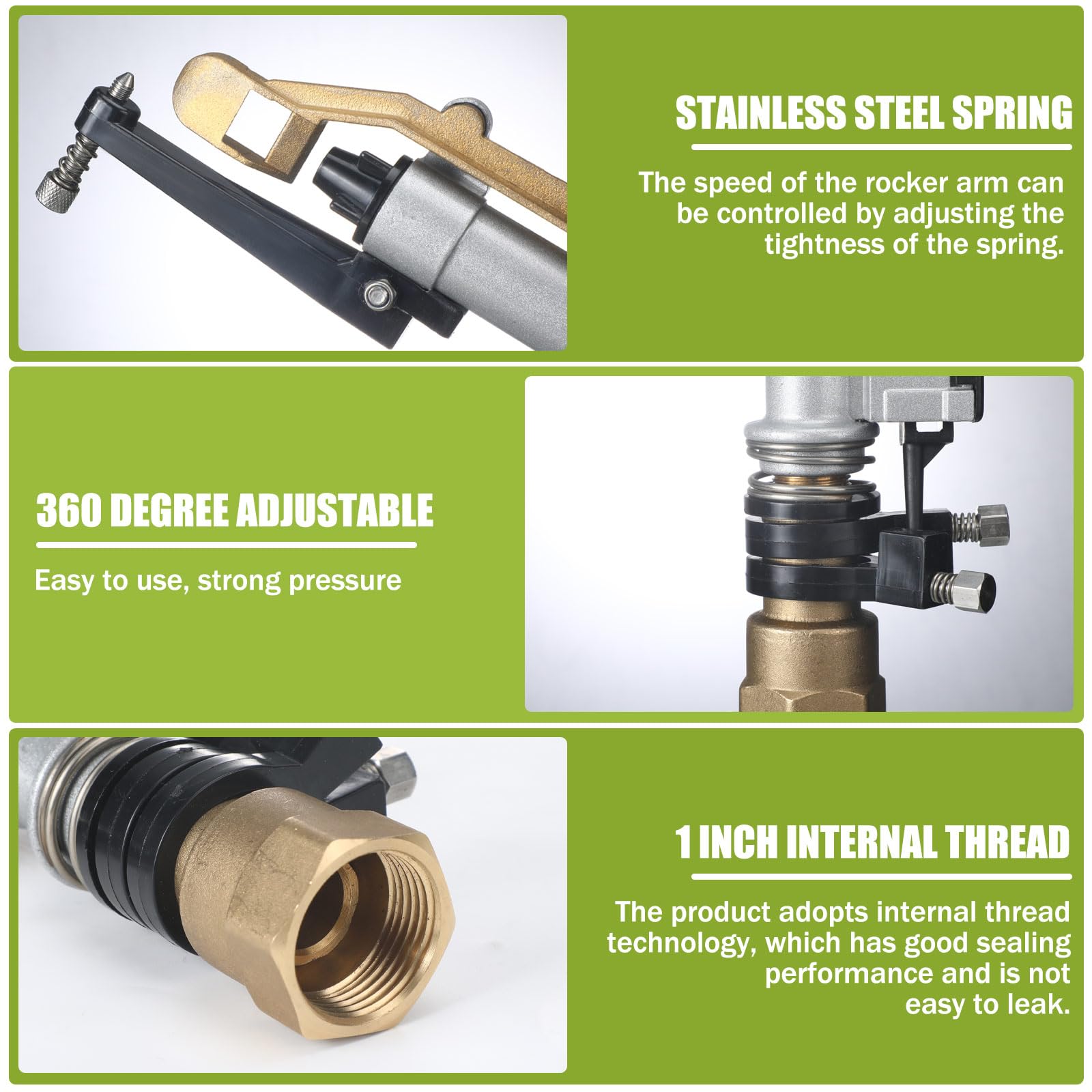 Maxcheck 1-inch NPT thread for flexible water connections.
