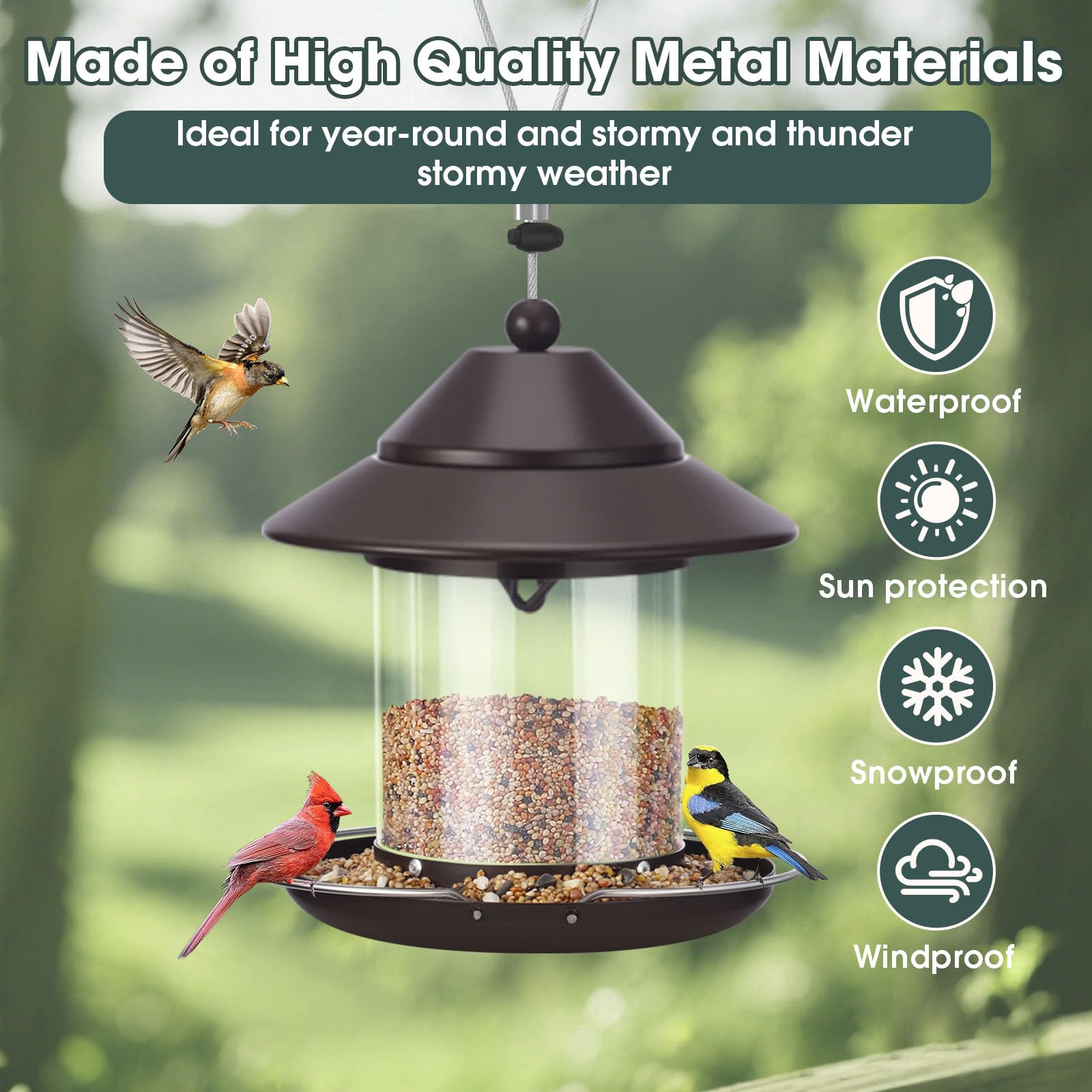 MAXDORIA easy-refill-clean feeder disassembles quickly for maintenance