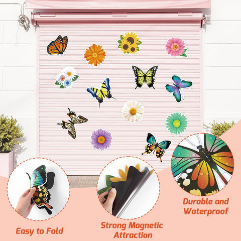 MAXDUCK magnets with butterfly patterns offer a playful focal point on cars or fridges.