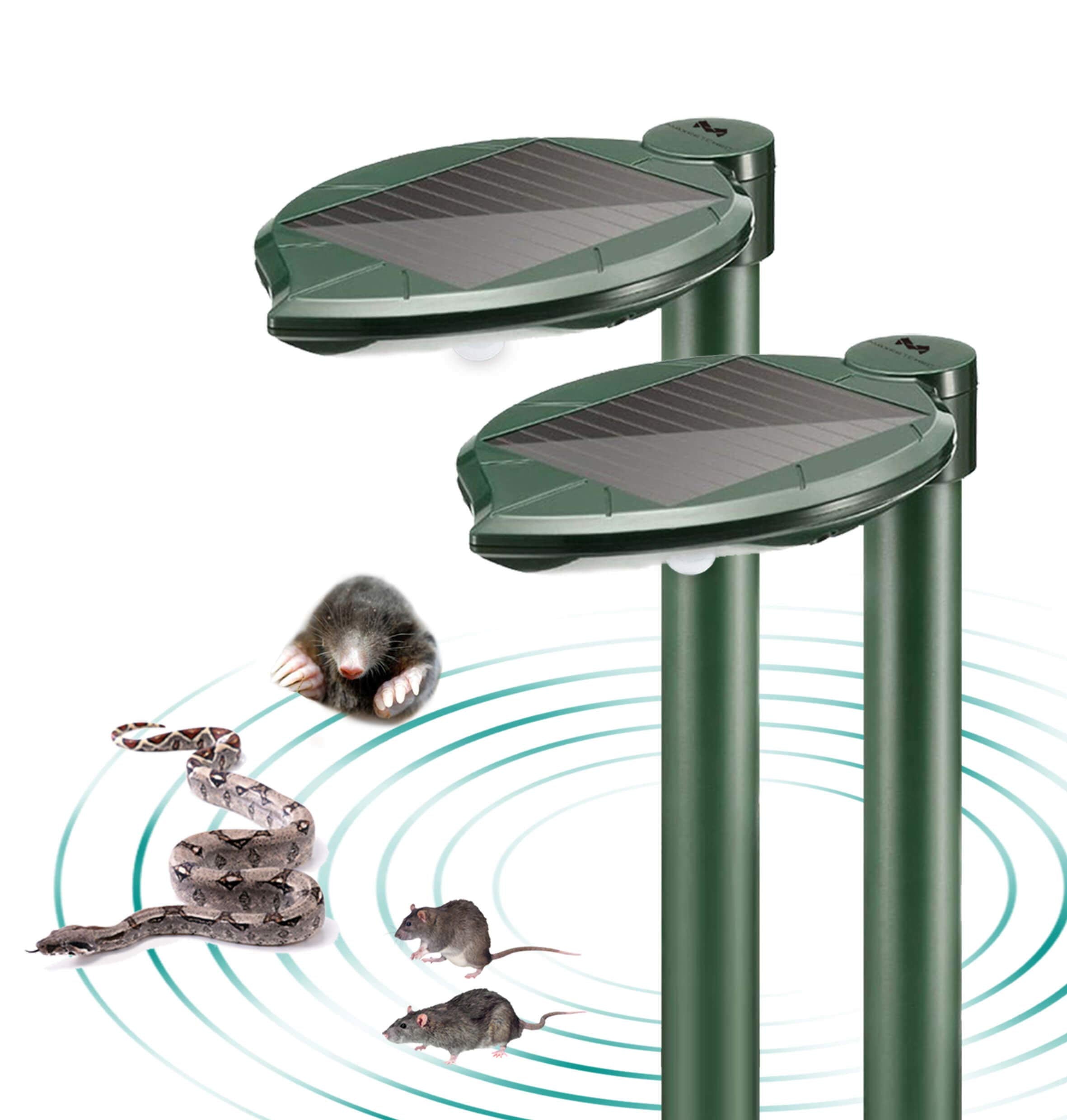 Maxfetched Solar Snake Repeller Outdoor deters snakes and pests across your lawn.