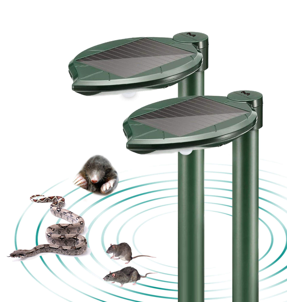 Maxfetched Solar Snake Repeller Outdoor deters snakes and pests across your lawn.