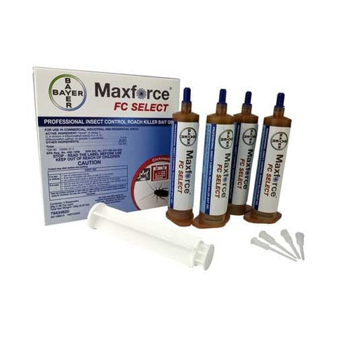 Indoor and outdoor placement of Maxforce FC Select roach gel for broad coverage