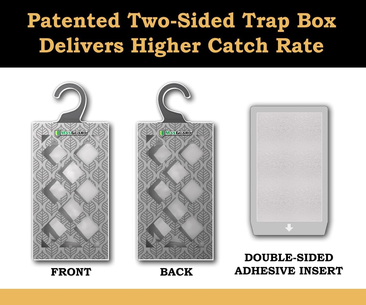 Hangers included with MaxGuard traps to position in closets