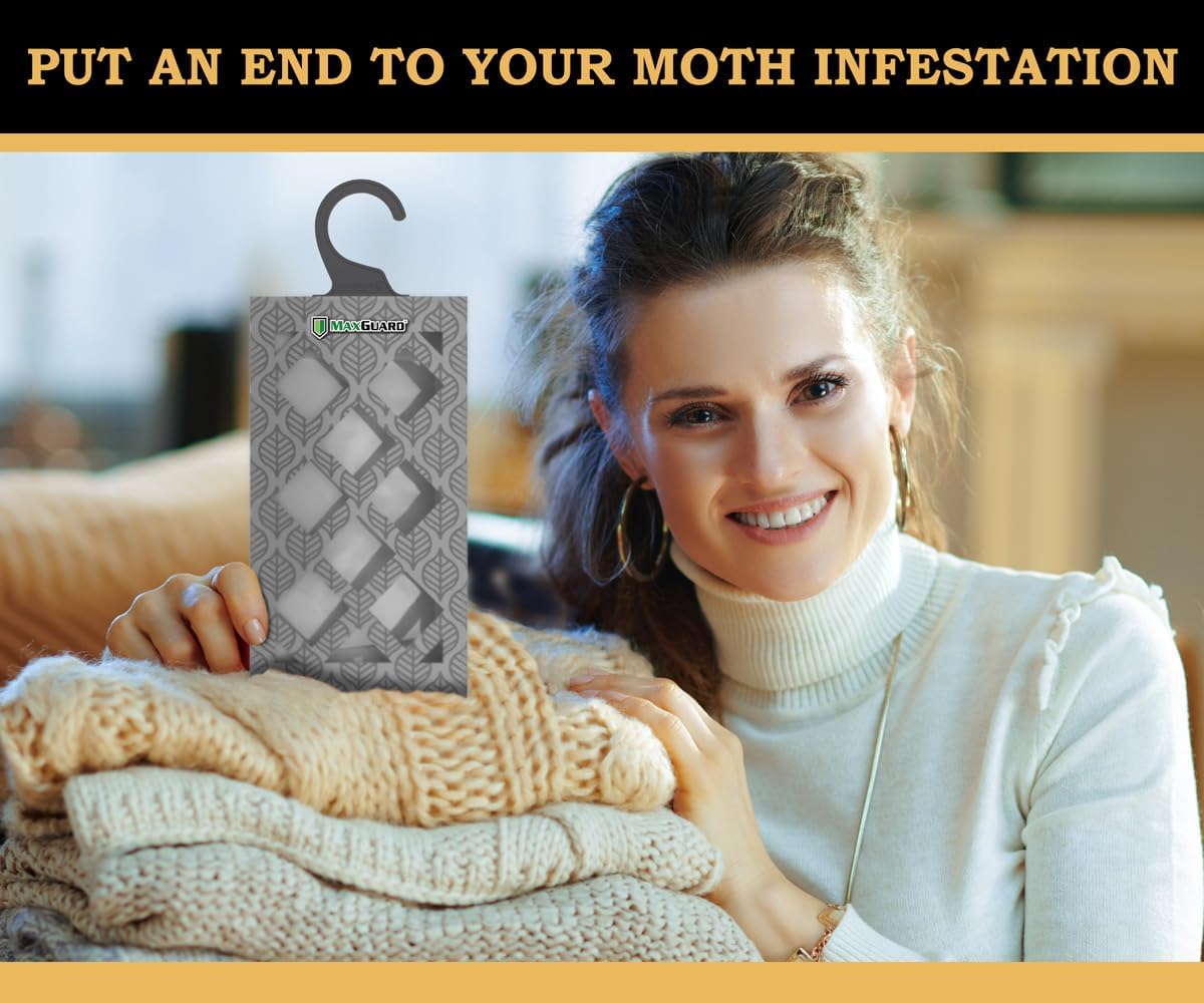 Using MaxGuard traps in a closet for long-lasting moth protection