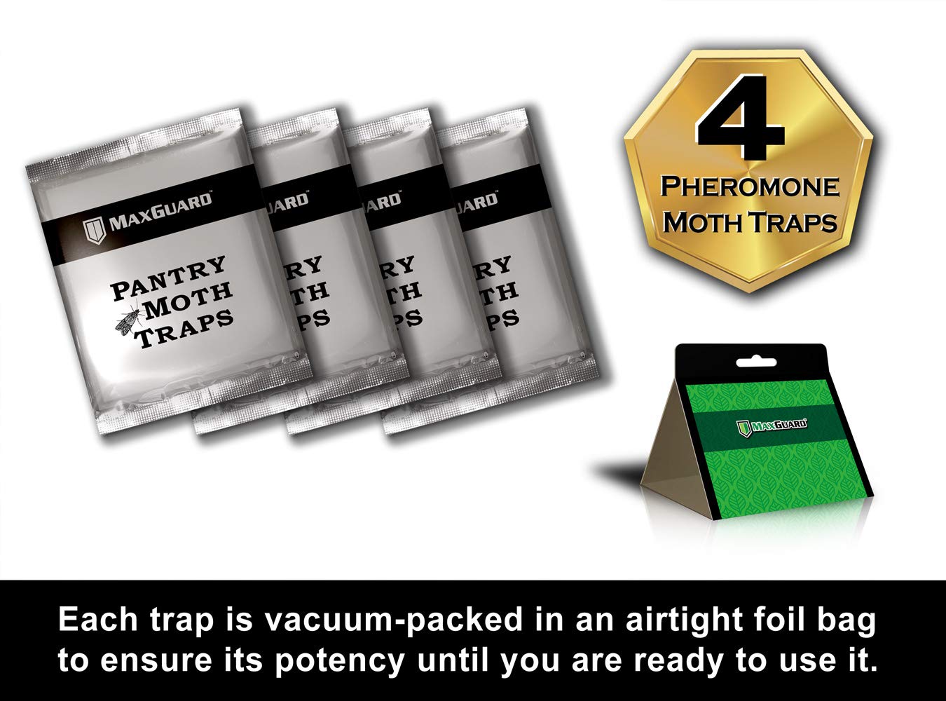 MaxGuard traps retain potency up to three months after opening
