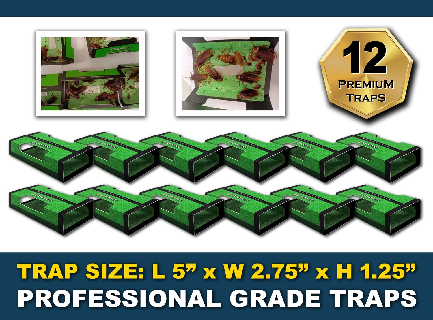 MaxGuard Roach Trap adhesive close-up highlighting non-toxic, safe glue.