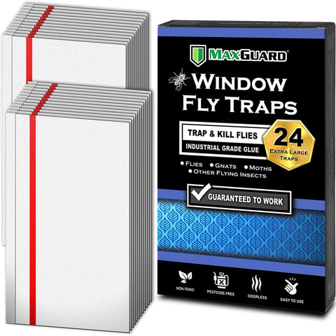 MaxGuard Window Fly Traps packaging for easy installation