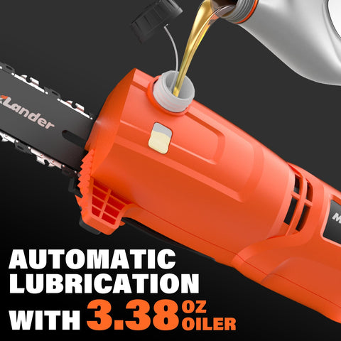 Corded design eliminates battery life worries for uninterrupted pruning