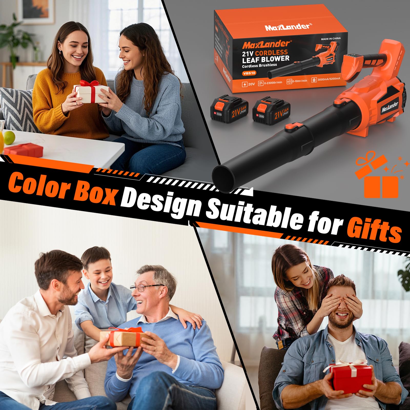 MAXLANDER premium gift-box packaging demonstrates sleek presentation