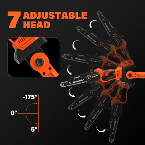 MAXLANDER high-reach branch pruning use case reducing ladder needs.