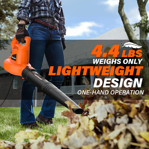 MAXLANDER leaf blower delivers up to 155 mph air speed