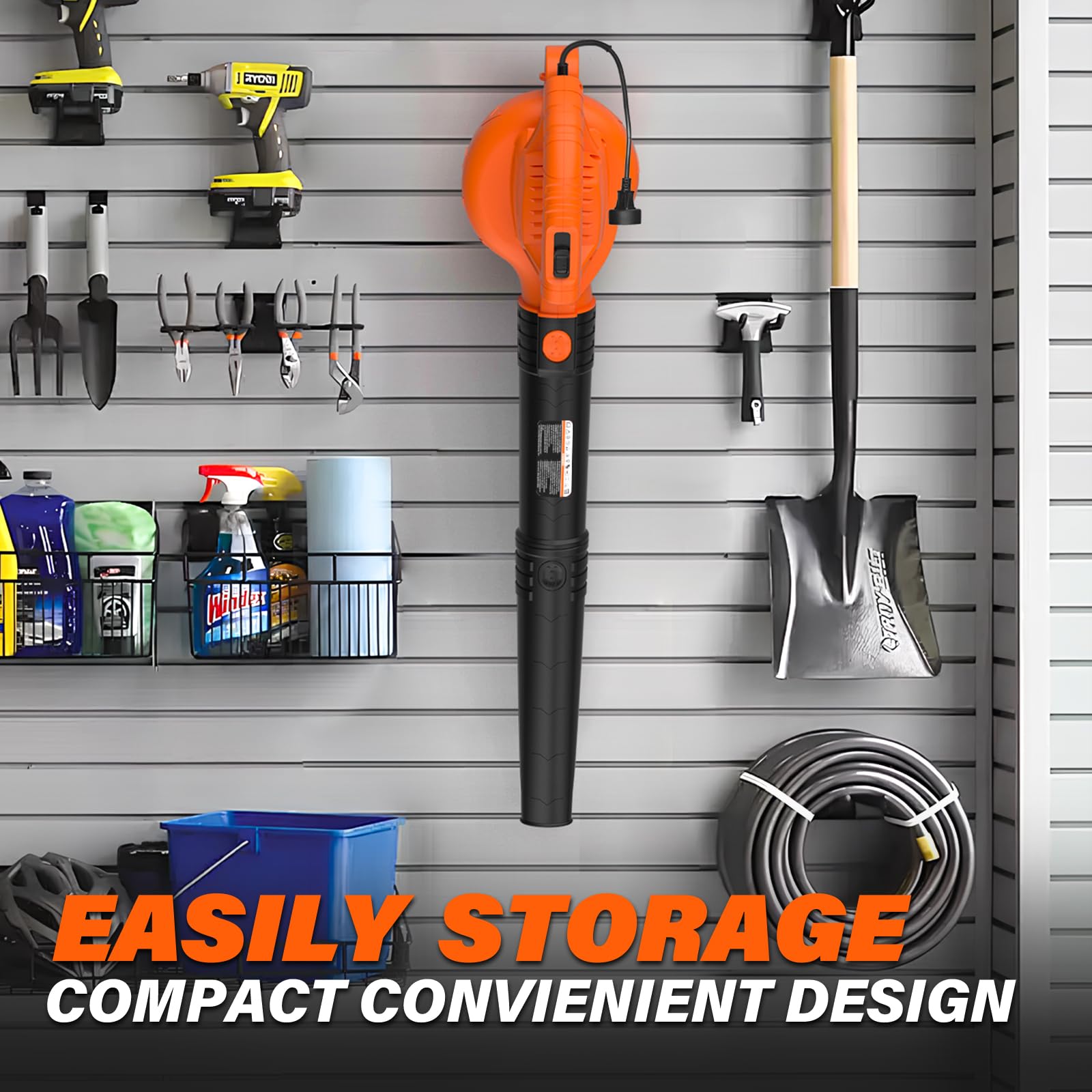 MAXLANDER leaf blower compact design for simple storage