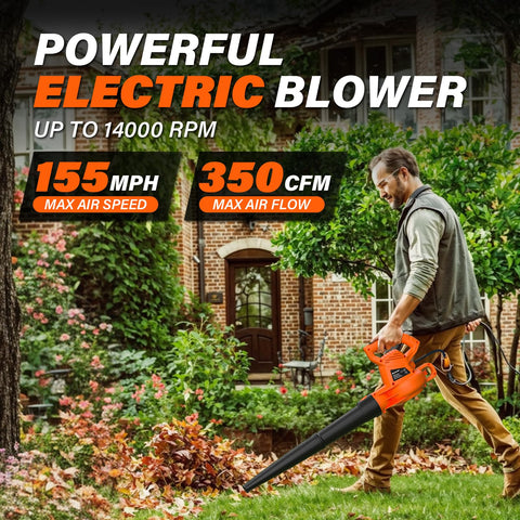 MAXLANDER leaf blower lightweight 4 lb design for easy handling