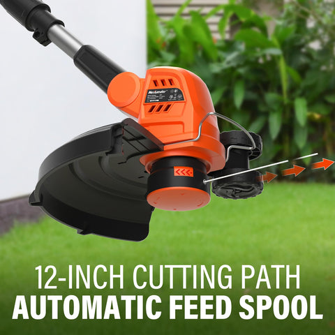 MAXLANDER protective spool guard keeps plants safe while trimming near ornamentals