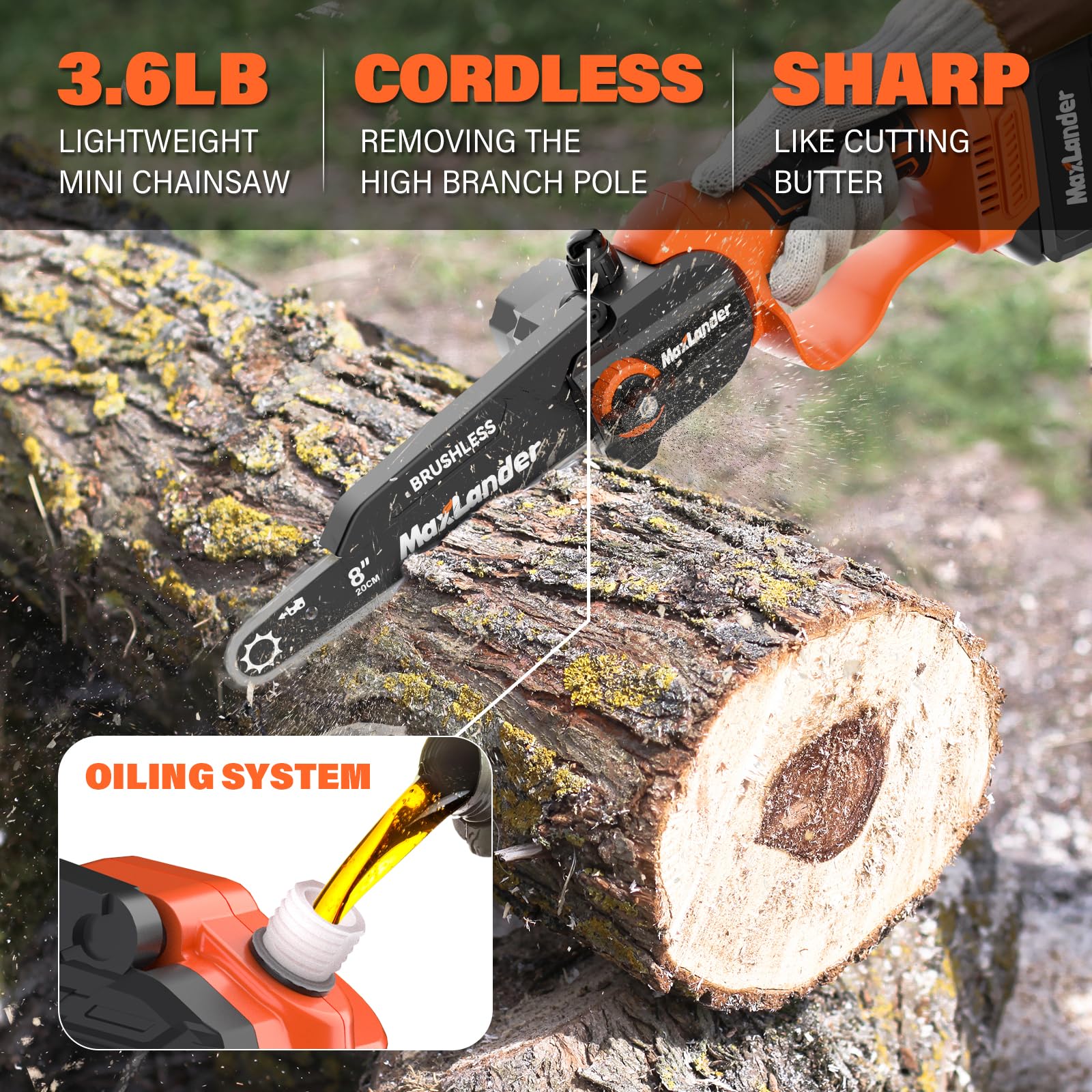 MAXLANDER safety kit includes gloves and goggles for protection.